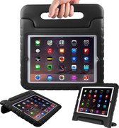 Tablet Hoes Kinderen Geschikt voor iPad 2 (2011) 9.7 inch /iPad 3 (2012) 9.7 inch / iPad 4 (2012) 9.7 inch - Kidsproof Backcover met handvat - Zwart