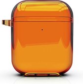 AirPods hoesjes van By Qubix - AirPods 1/2 hoesje Fluorescent series - hard case - oranje