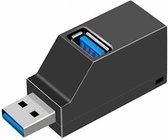 Draagbare mini 2 x USB 2.0 + 1 x USB 3.0 HUB met draagkoord