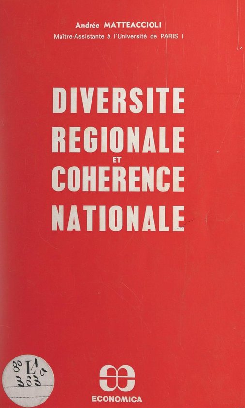 Diversité régionale et cohérence nationale