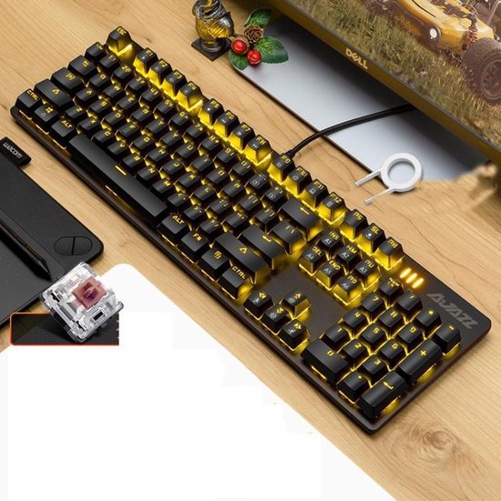 chenqian 2.4G draadloze toetsenbordmuiskit 84-toetsen toetsenbord DPI