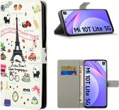 Xiaomi Mi 10T Lite Portemonnee Hoesje met Toren Print