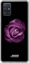 6F hoesje - geschikt voor Samsung Galaxy A52 - Transparant TPU Case - Purple Rose #ffffff