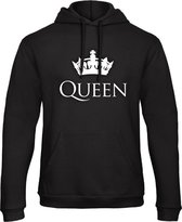 King / Queen Hoodie Classic (Queen - Maat XXL) | Koppel Cadeau | Valentijn Cadeautje voor hem & haar
