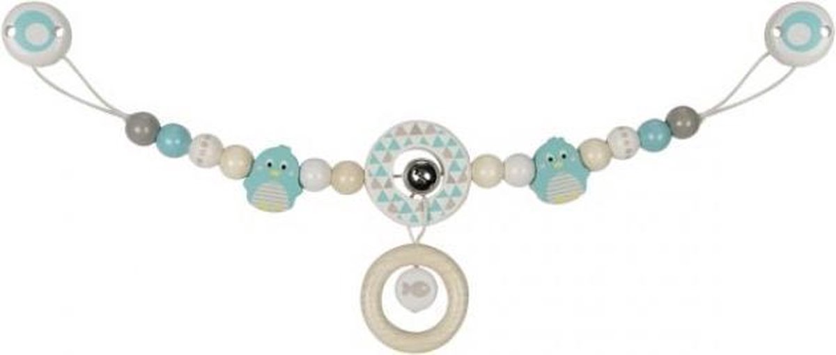 Heimess Pram chain penguin with clips