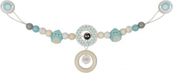 Heimess Pram chain penguin with clips