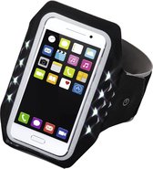 Hama Sport-armband "Running" voor smartphones, maat XL, met led, zwart
