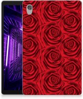 Hoesje ontwerpen Lenovo Tab M10 HD (2de generatie) Foto Cover Red Roses met doorzichte zijkanten
