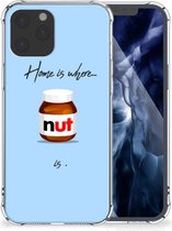 GSM Hoesje iPhone 12 Pro Max Doorzichtige Silicone Hoesje met transparante rand Nut Home