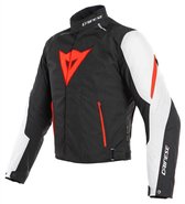 Dainese Laguna Seca 3 D-Dry Zwart Lava-Rood Wit - Maat 56 - Jas