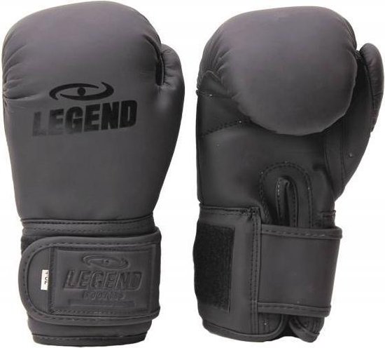 Foto: Legend sports bokshandschoenen junior matzwart maat 04oz