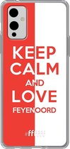 6F hoesje - geschikt voor OnePlus 9 -  Transparant TPU Case - Feyenoord - Keep calm #ffffff