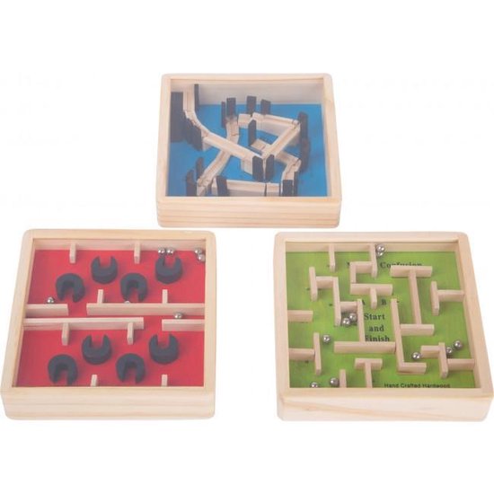 Afbeelding van het spel small foot - Small Wooden Labyrinth Display