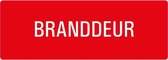 Brandbestrijding branddeur sticker 210 x 74 mm