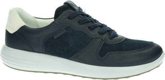 ECCO Soft 7 Runner Heren Sneaker - Blauw - Maat 45 | bol.com