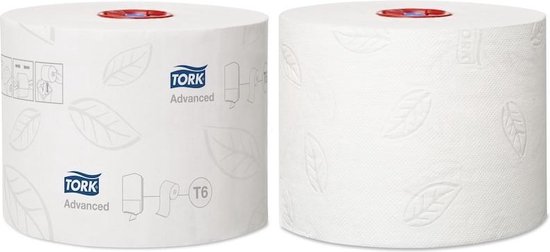 Tork Mid-size Toiletpapier 2-laags Wit T6 Advanced