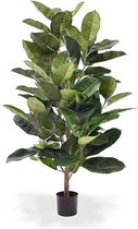 Elastica Robusta kunstplant 120 cm groen