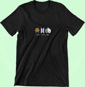 BT21 BTS Pixel Art T-Shirt | Cute Kpop Merchandise | Bangtan Boys Army | Shooky Amy Two-Faced | Zwart Maat M