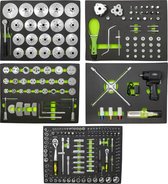 JBM Tools | SET VAN 5 LADEN VOOR KASTEN MET GEREEDSCHAPPEN VOOR OLIEVERVANGING