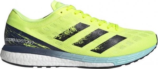 bol.com | adidas adizero Boston 9 Heren - Mannen - geel/blauw - maat: 42 -