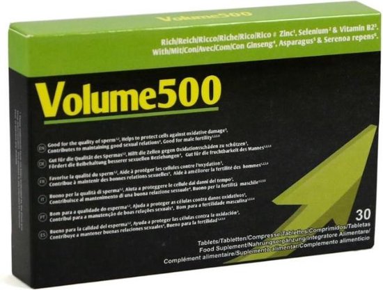 Le volume 500 augmente la quantité et la qualité du sperme.