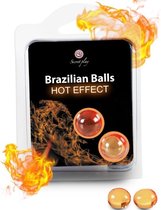 Secretplay - vaginale balletjes - met warmte effect - set van 2 - brazillian balls