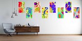 Abstract bright texture of colored bright liquid paints. - Modern Art Canvas  - Vertical - 1496544527 - 80*60 Vertical