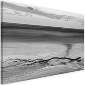 Schilderij Schilderij Water rimpeling, 2 maten, zwart-wit, Premium print