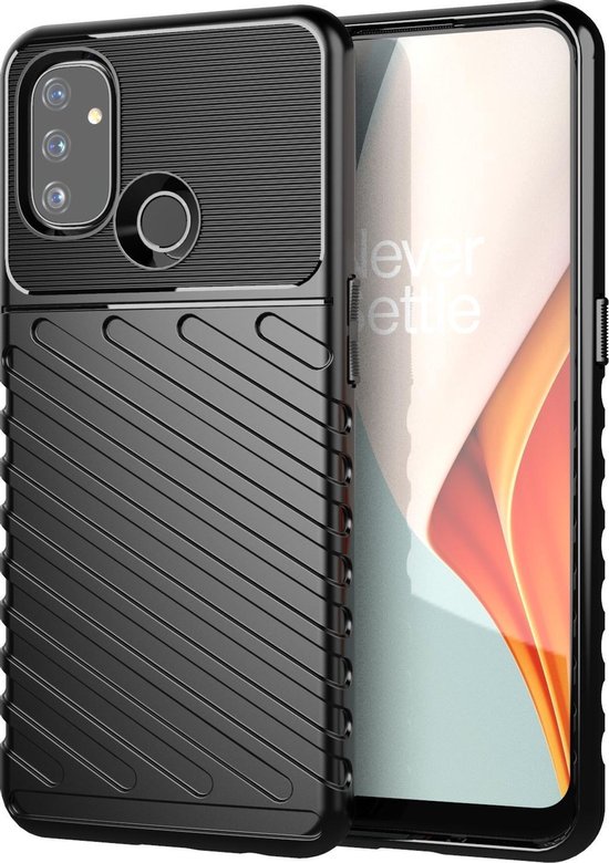 OnePlus Nord N100 - Coque arrière en TPU souple antichoc - Zwart