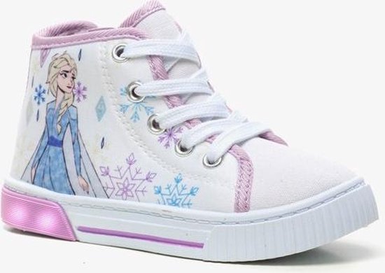 binnenkomst Soms soms leugenaar Frozen meisjes sneakers met lichtjes - Wit - Maat 31 | bol.com