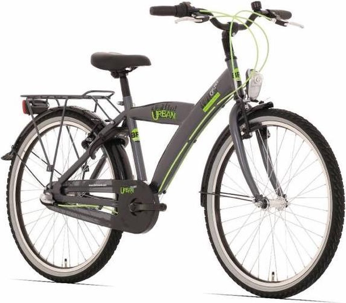Bikefun 24" Nexus 3 Urban City - Jongens - titanium - jongensfiets 24 inch  -... | bol.com