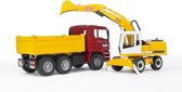 Bruder - MAN TGA construction truck and Liebherr Excavator (BR2751)