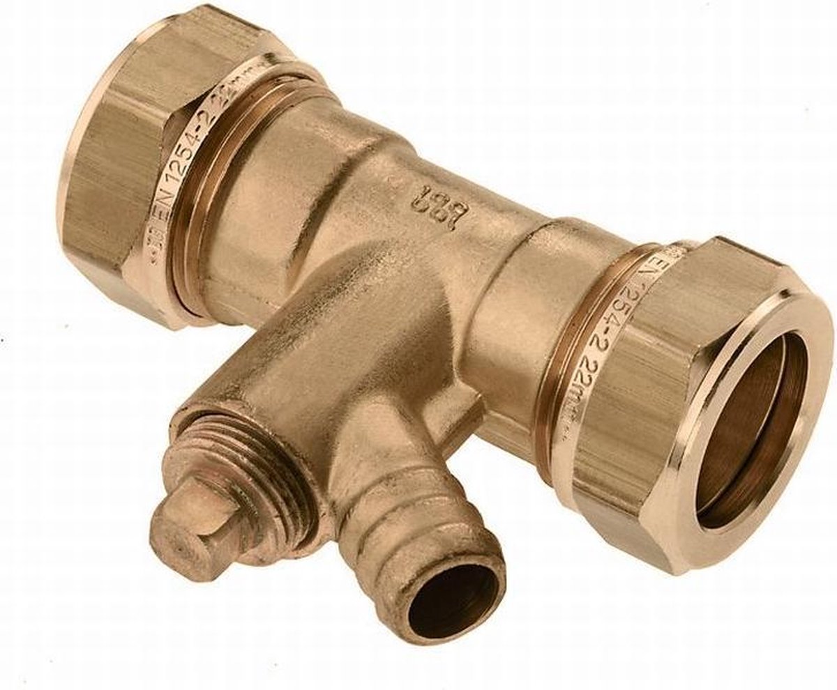 BONFIX 82661 Knie met aftapgelegenheid 22 x 22 mm.
