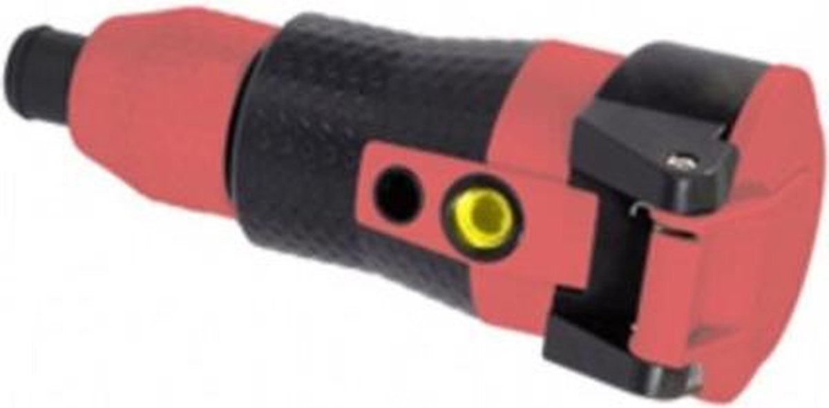 ABL Sursum Ultra Pro contrastekker met randaarde IP44 met barcodelabel rood zwart