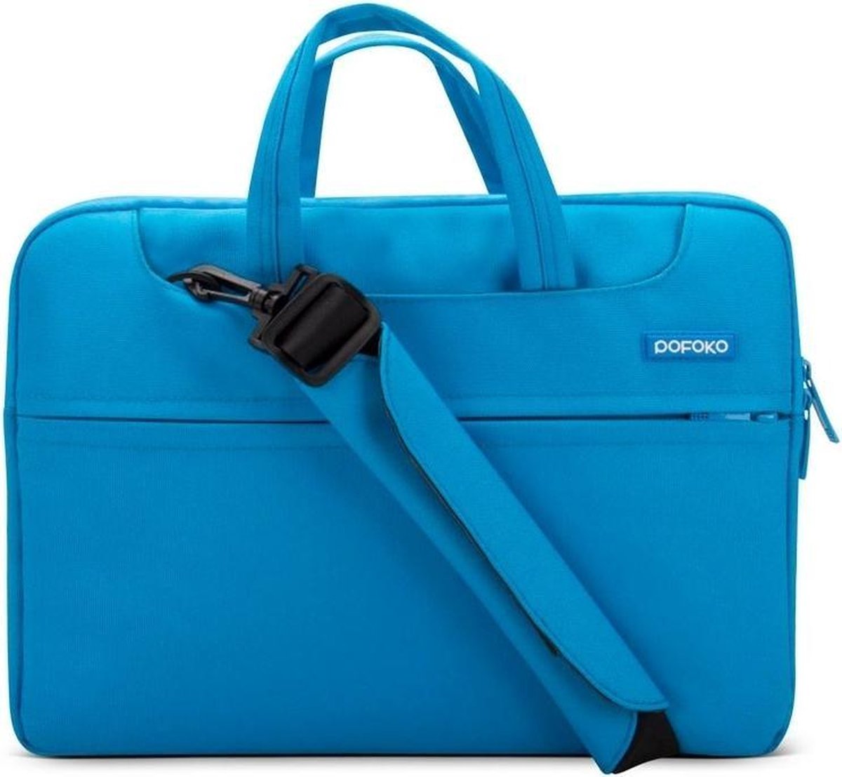 POFOKO 15.4 inch laptoptas met schouderband - Blauw