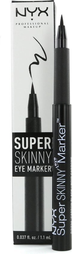 Nyx Professional Makeup Super Skinny Eye Marker Carbon Black Eyeliner 65 Ml Bol 