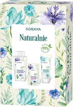 Soraya Set - Naturally Soothing Myecelar Liquid Chamomile & Panthenol 400Ml + Moisturizing Mask In Lavender Rinse 17G + Gentle Face Wash 150Ml