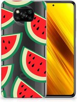 Telefoon Hoesje Xiaomi Poco X3 | Poco X3 Pro Hoesje Bumper Doorzichtig Watermelons