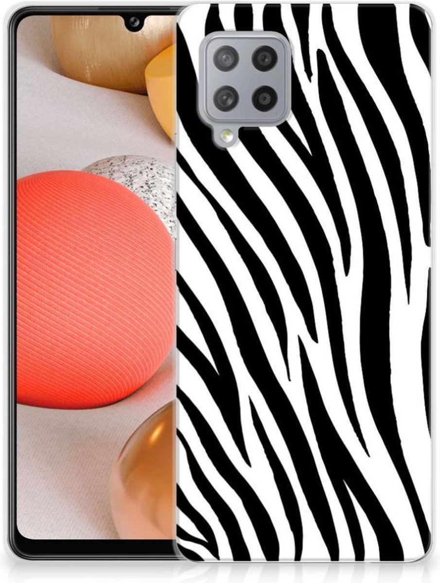 Samsung Galaxy A42 TPU Hoesje Zebra
