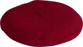 The English Hatter Unisex Baret Rood Wol Maat: One size