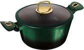 Berlinger Haus 6058 - Poêle à frire avec revêtement en titane - 24 cm - avec couvercle - Collection Emerald