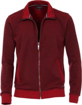 Casa Moda Vest Donkerrood Steekzakken Rits Comfort Fit - 4XL