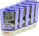 Schwarzkopf - Taffeta Titane Gel Haarstijlen - Strong Hold 6 - MULTIPACK 5x300ml