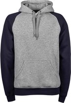 Tee Jays Heren Two-Tone Hooded Sweatshirt (Heide-Marine)