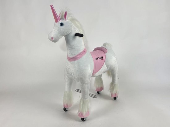 MY PONY ®, Unicorn / Eenhoorn, rijdend speelgoed, wit/roze 4 - 9 jaar | bol .com