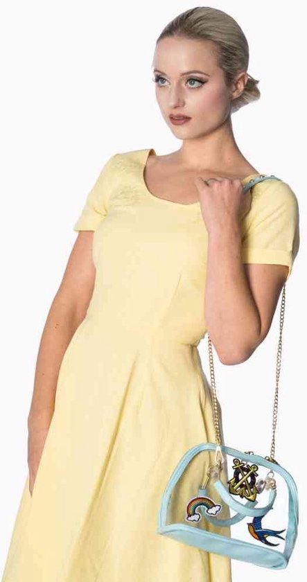 Robe courte Dancing Days -3XL- FLORAL DAYS X BACK STRAP Jaune