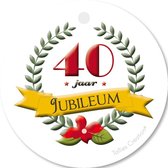 Tallies Cards - kadokaartjes  - bloemenkaartjes - Jubileum 40 jaar - Primo - set van 5 kaarten - jubileum - mijlpaal - 100% Duurzaam