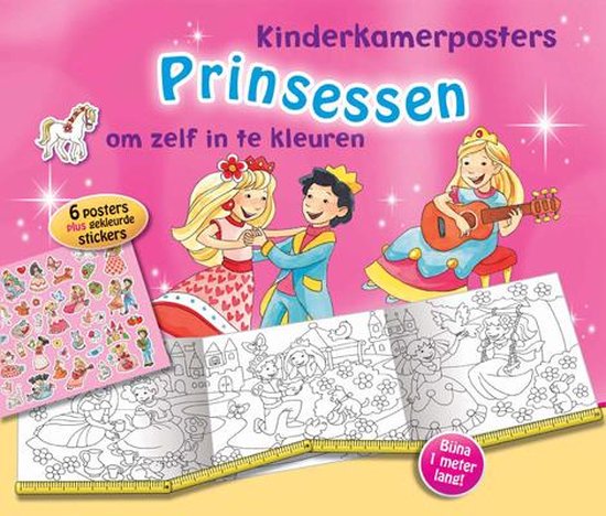Cover van het boek 'Prinsessen kinderkamerposters 4 ex.'