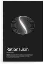 Walljar - Rationalism - Muurdecoratie - Poster