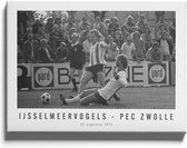 Walljar - Ijsselmeervogels - PEC Zwolle '73 - Muurdecoratie - Canvas schilderij